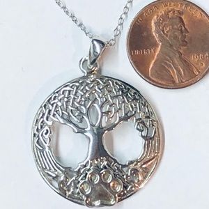 Sterling Silver Tree of Life w/Puppy Paw®